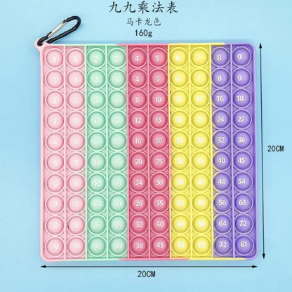 Rainbow Alphabet & Numbers Pop It for Kids