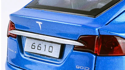 Diecast Tesla Model X Toy Car with Openable Doors