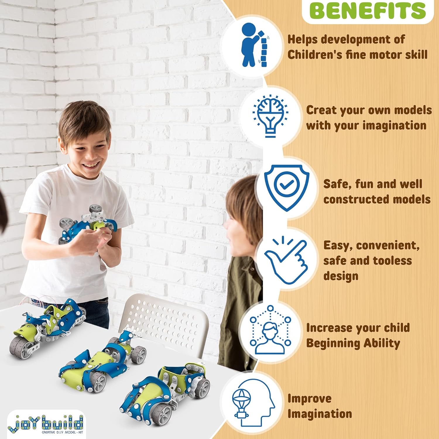 166 Piece STEM Toys Kit Educational Stem Building Toys for Kids Age 8 and Up– Take Apart Builders Game Toys for Communication, Cognitive and Fine Motor Skills