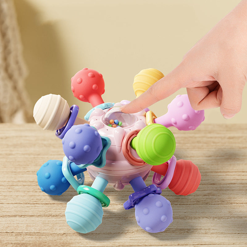 Baby Sensory Rattle Ball – Multi-Grip Teether Toy