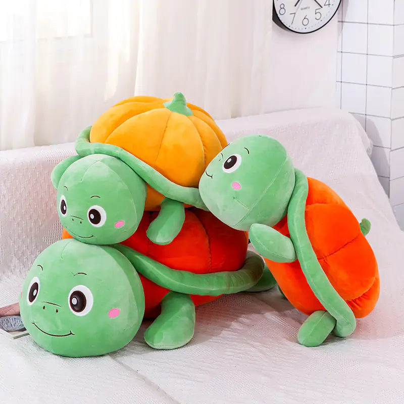 Charming Pumpkin Turtle Soft Toy