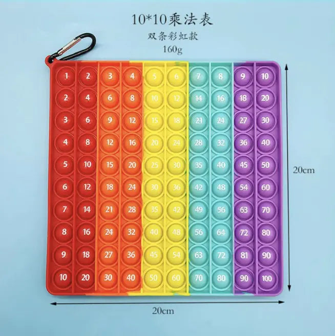 Rainbow Alphabet & Numbers Pop It for Kids