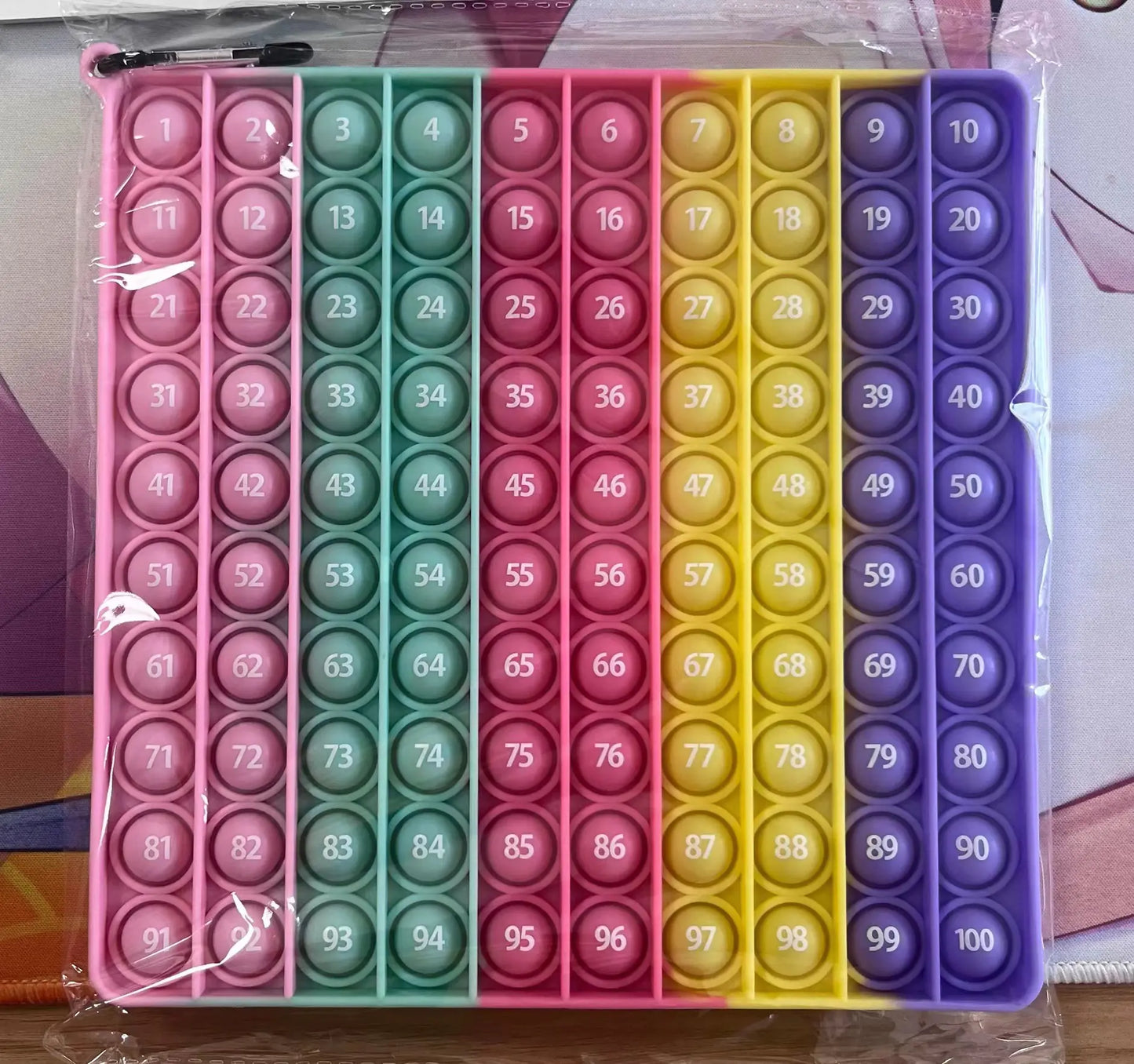 Rainbow Alphabet & Numbers Pop It for Kids