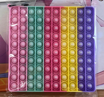 Rainbow Alphabet & Numbers Pop It for Kids