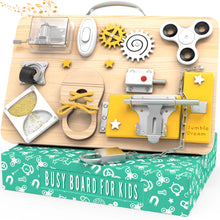 Jumble Dream Montessori Busy Board | 10-in-1 Activity Set