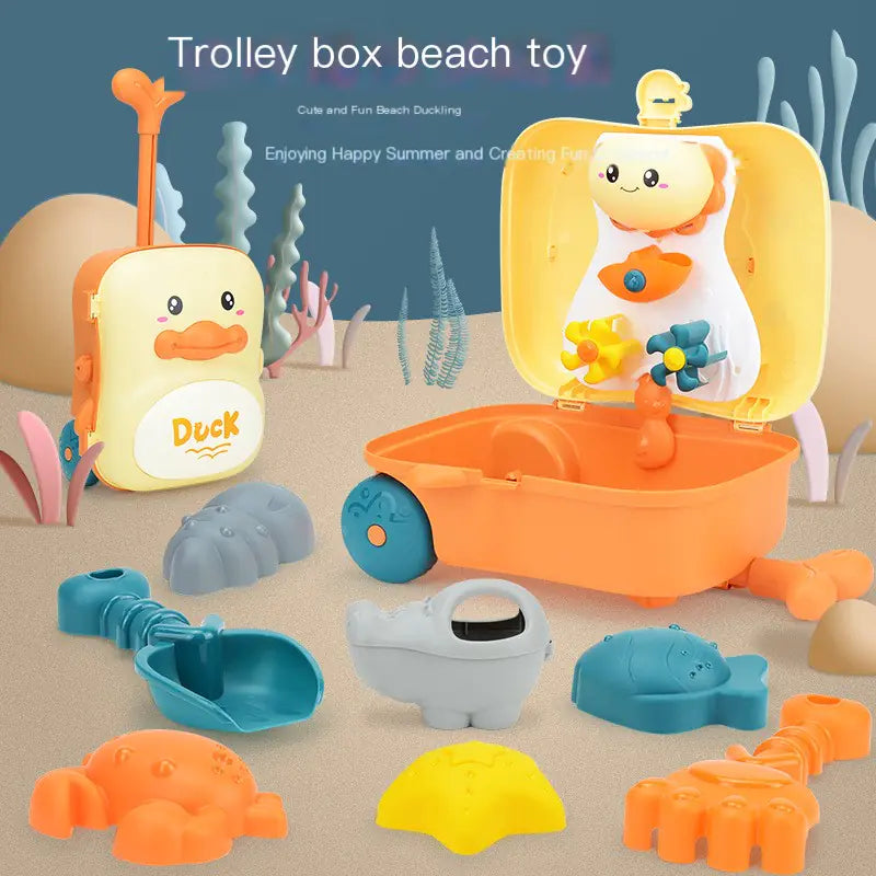 Summer Fun Kids Beach Playset with Trolley