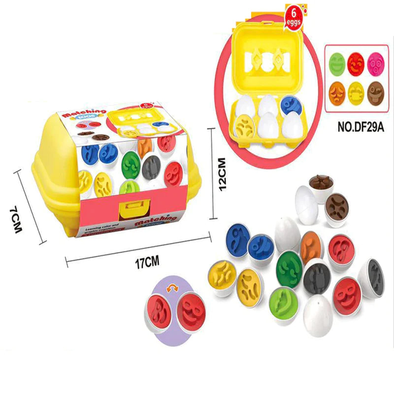 Baby Learning Educational Toy Smart Egg Toy Games Shape Matching Sorters Toys Montessori Eggs Toys for Kids Children 2 3 4 Years