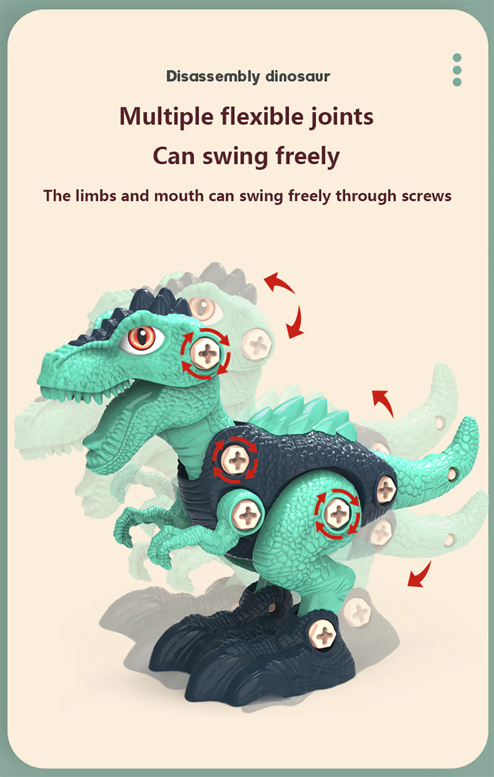 Children Disassembly and Assembly of Dinosaur Educational Toys