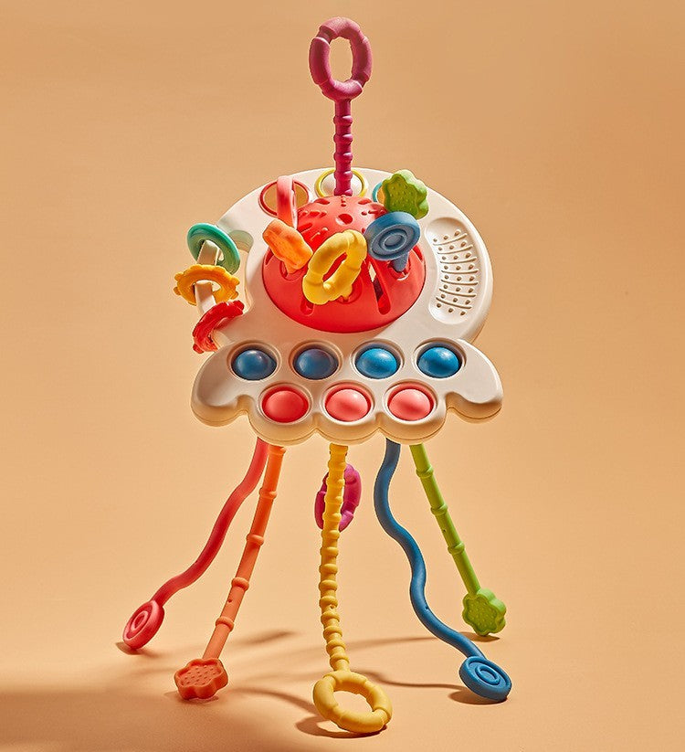Octopus Sensory Toy for Babies – Pull & Pop Fun