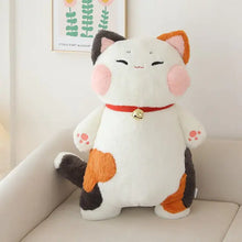 Kids' White Cat Cuddly Pillow with Bell