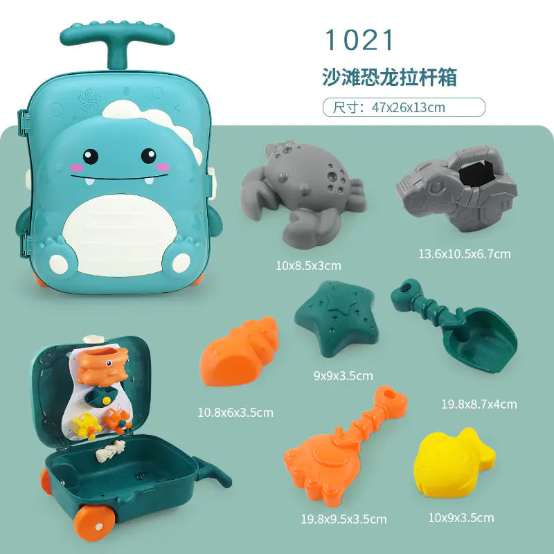 Summer Fun Kids Beach Playset with Trolley