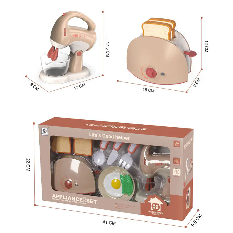 Kids' Kitchen Playset with Electric Washer