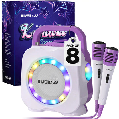Portable Kids Party Karaoke with Dual Mics