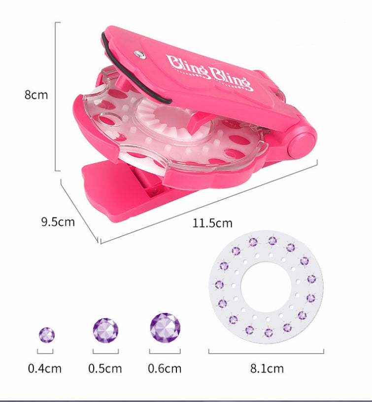 Kids Hair Bling Tool with Glitter Gems