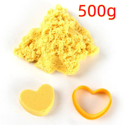 Colorful Magic Kinetic Sand Castle Play Set for Kids