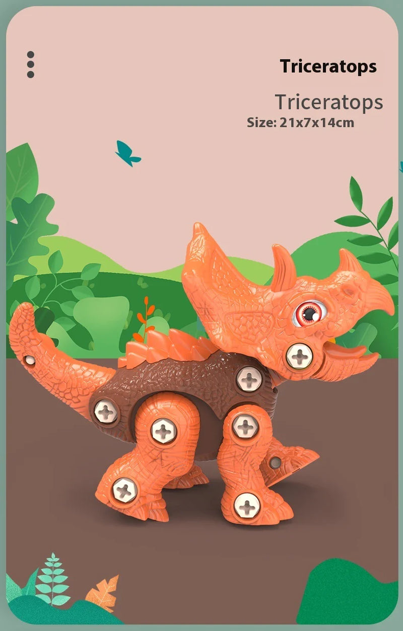 Children Disassembly and Assembly of Dinosaur Educational Toys
