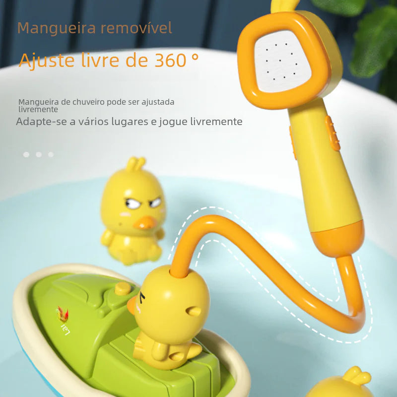 AquaDuck Rotating Electric Duck Shower Toy Set for Kids