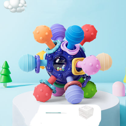 Baby Sensory Rattle Ball – Multi-Grip Teether Toy