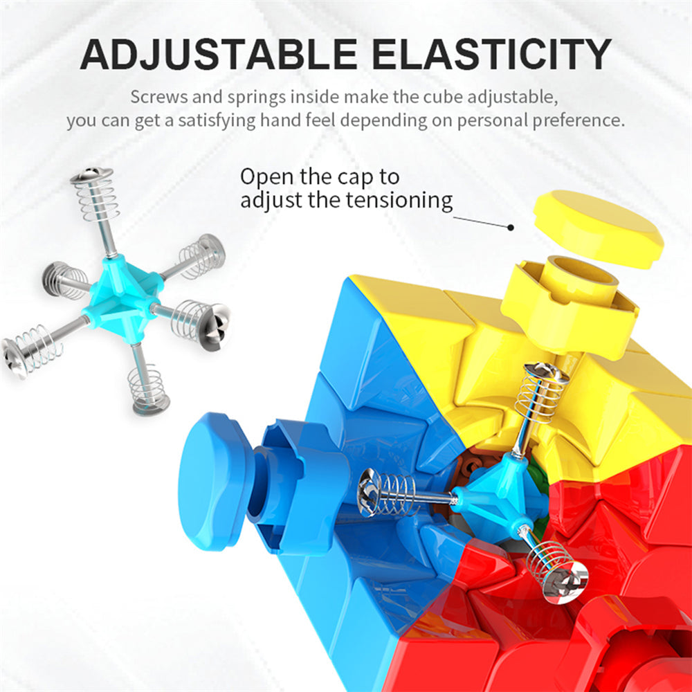 3X3X3 Magic Cube Stickerless Cube Puzzle Professional Speed Cubes Educational Toys for Students Learning Puzzle Cubes Toys