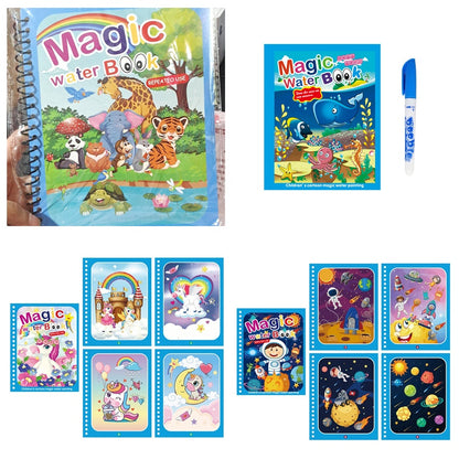 Children's Creative Magic Water Painting Book