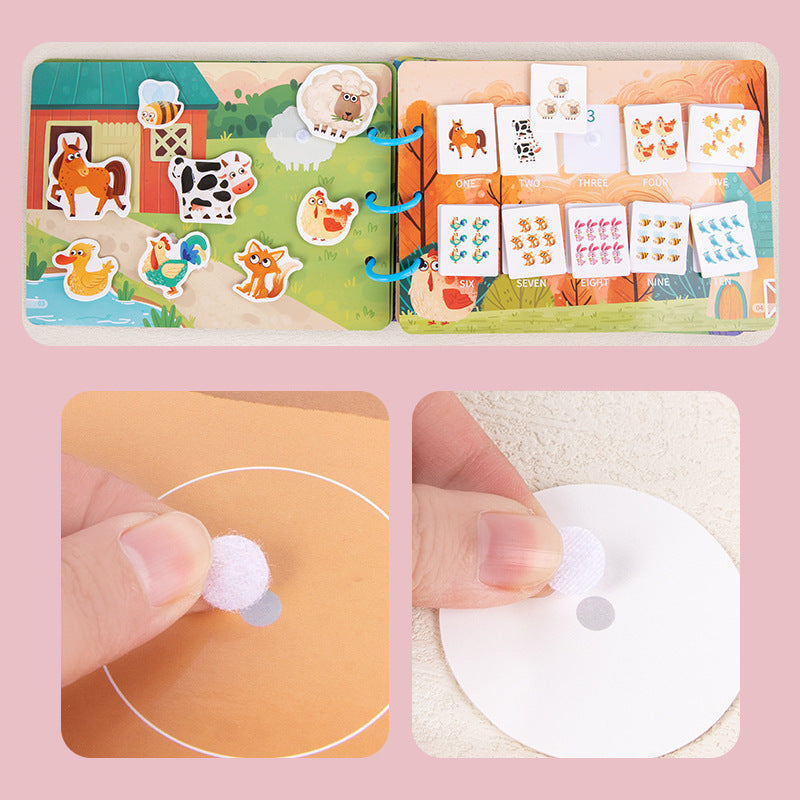 Farm Busy Book for Toddlers – Educational Toy Set