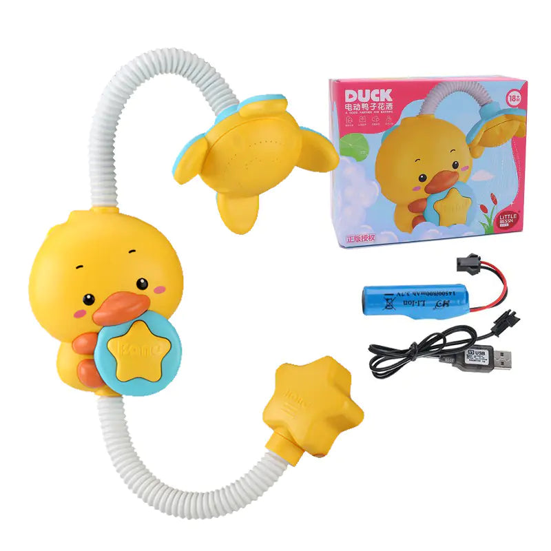 Splashtime Elephant & Duck Shower Bath Toy with 360° Sprinkler Fun