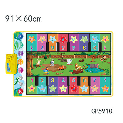 Large Touch Piano Mat with Instrument Sounds & Educational Fun