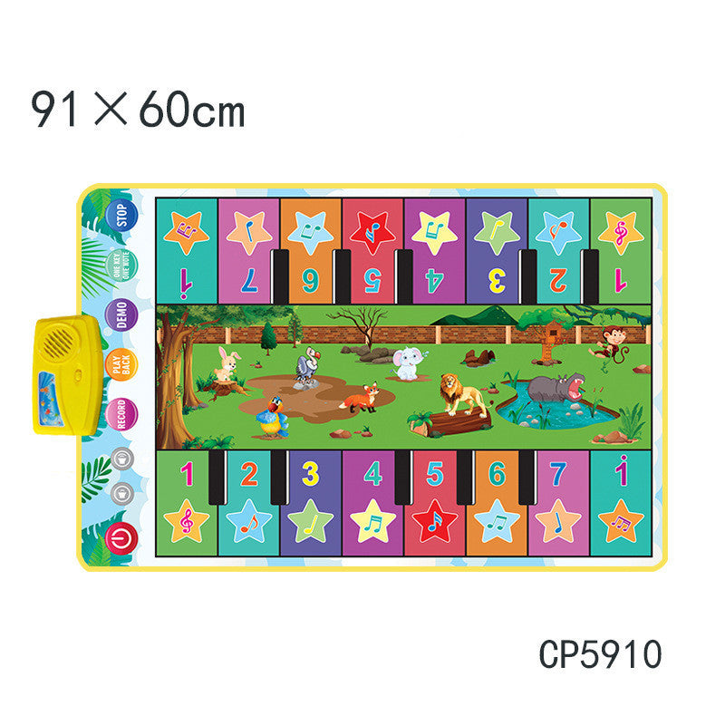 Large Touch Piano Mat with Instrument Sounds & Educational Fun