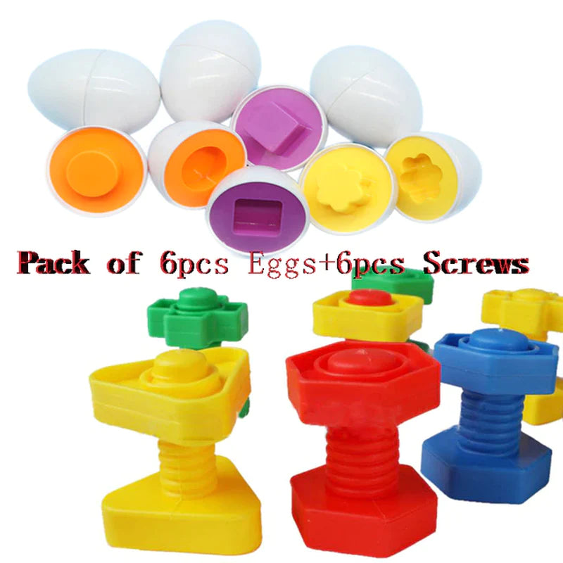 Baby Learning Educational Toy Smart Egg Toy Games Shape Matching Sorters Toys Montessori Eggs Toys for Kids Children 2 3 4 Years