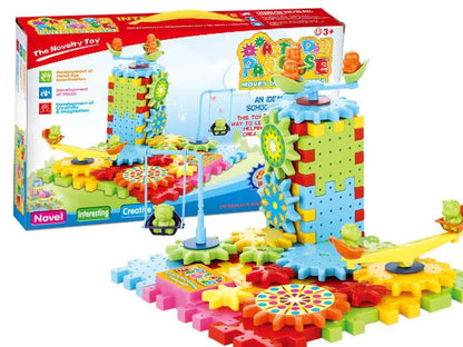 Colorful Gear Building Toy Set – STEM Puzzle Play Kit