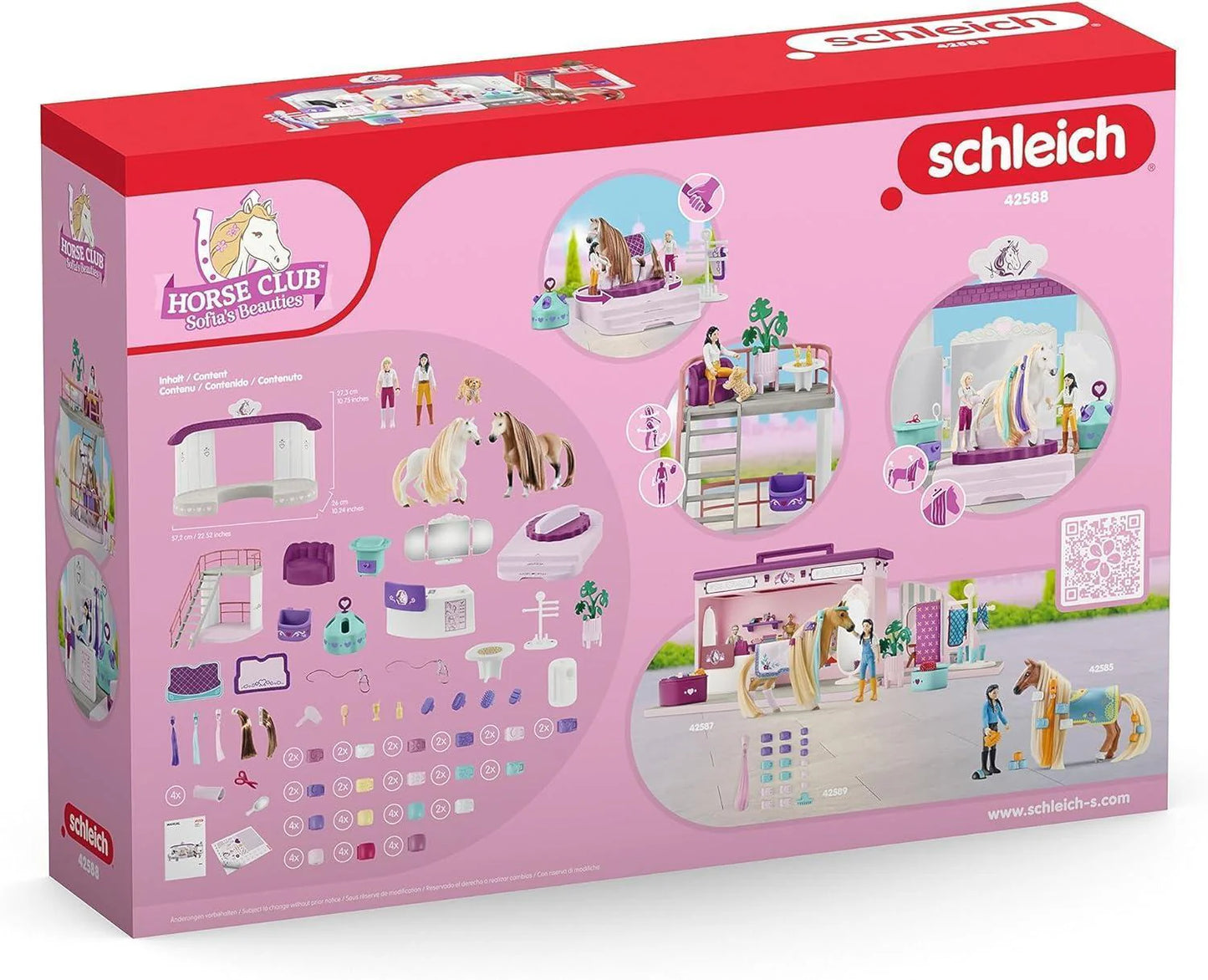 Schleich Horses Club Sofia'S Beauties Horse Beauty Salon Toys Playset 99Pieces