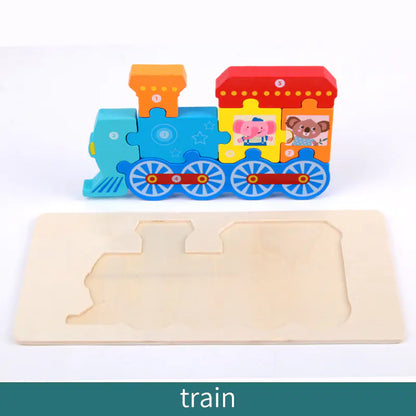 Kids' Learning Wooden Puzzle Sets