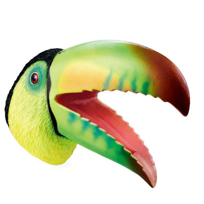 Tropical Toucan Hand Puppet - Soft Rubber Play Toy