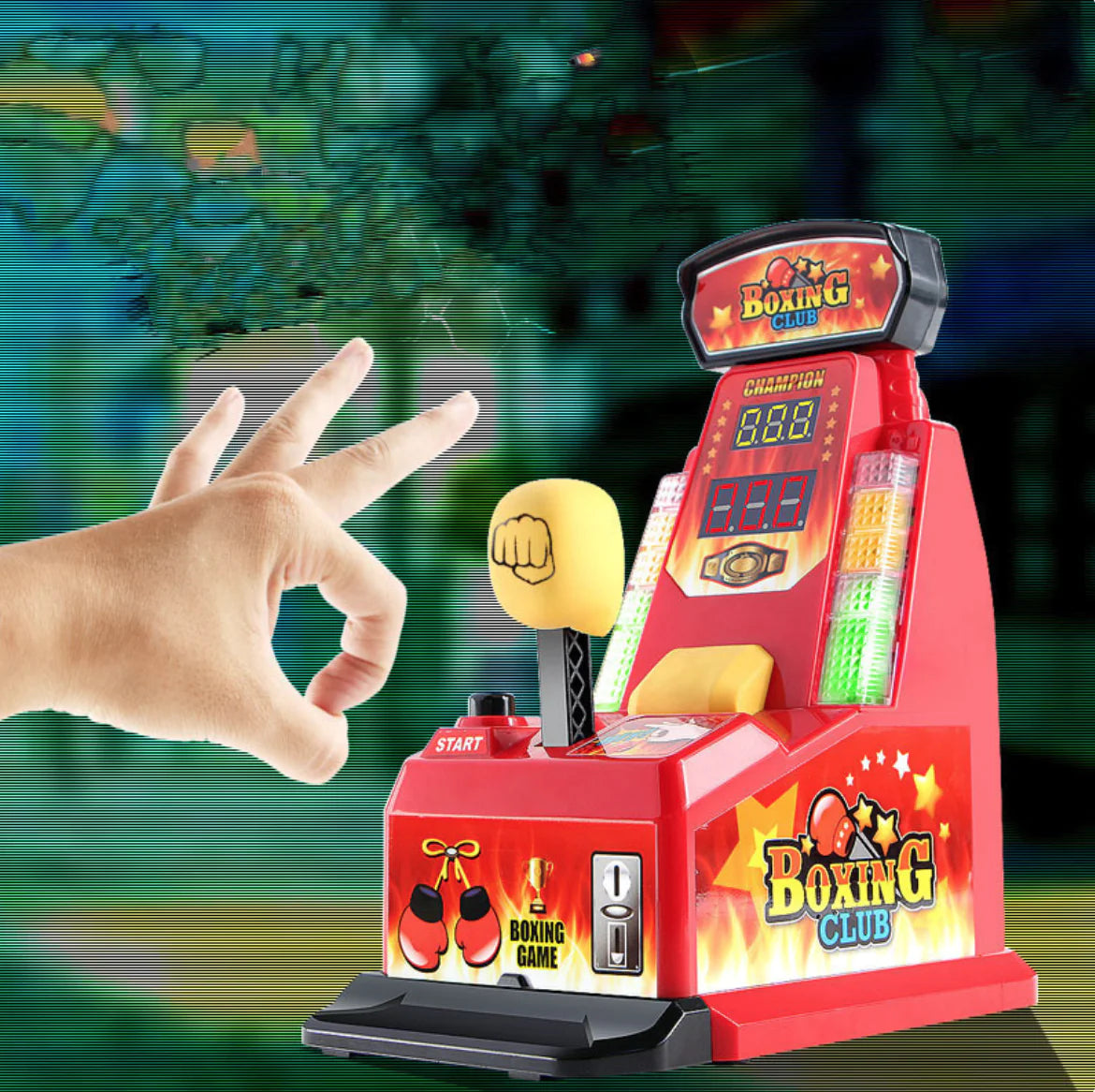 Mini Finger Boxing Arcade - Punch & Score Game Toy