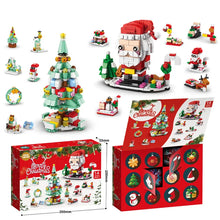 Christmas Building Blocks Set for Kids - 24-Piece Advent Calendar DIY Gift for Children Ages 6 and Up