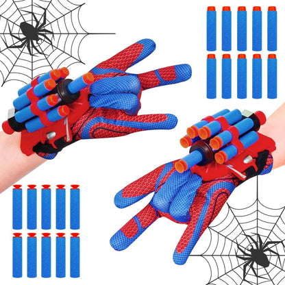 Spider-Man Glove Cosplay Web Shooter Toy Set for Children (2-Pack)
