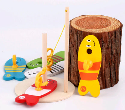 Kids' Wooden Fishing Adventure Set - Learning Fun