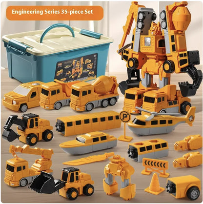 Magnetic Builder Car Toy Set