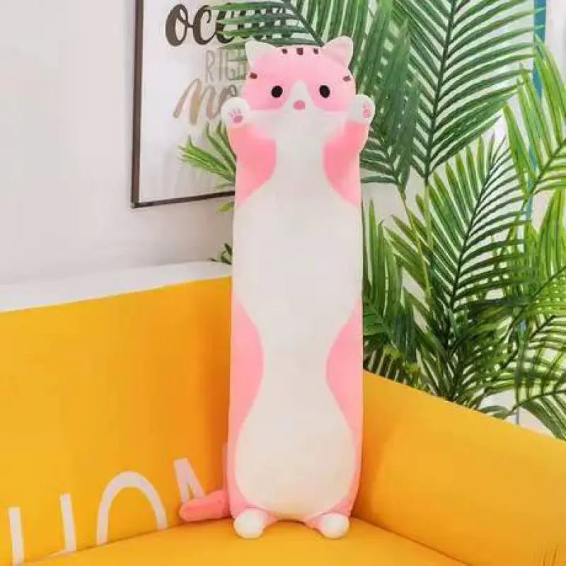 Snuggly Cat Plush Pillow Toy
