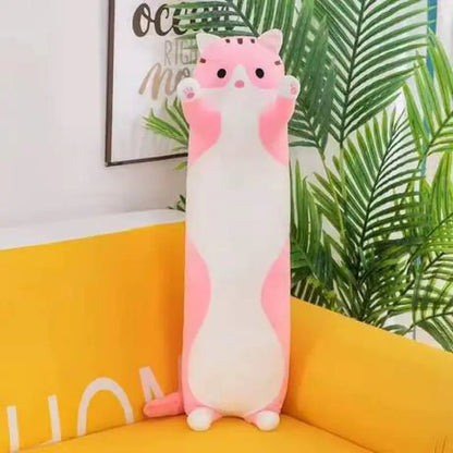Snuggly Cat Plush Pillow Toy