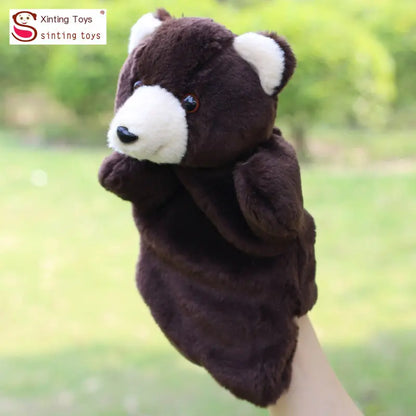 Cuddly Brown Bear Puppet Toy for Kids
