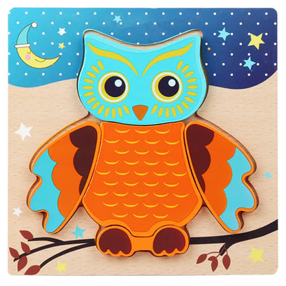 Kids' 3D Wooden Learning Puzzle