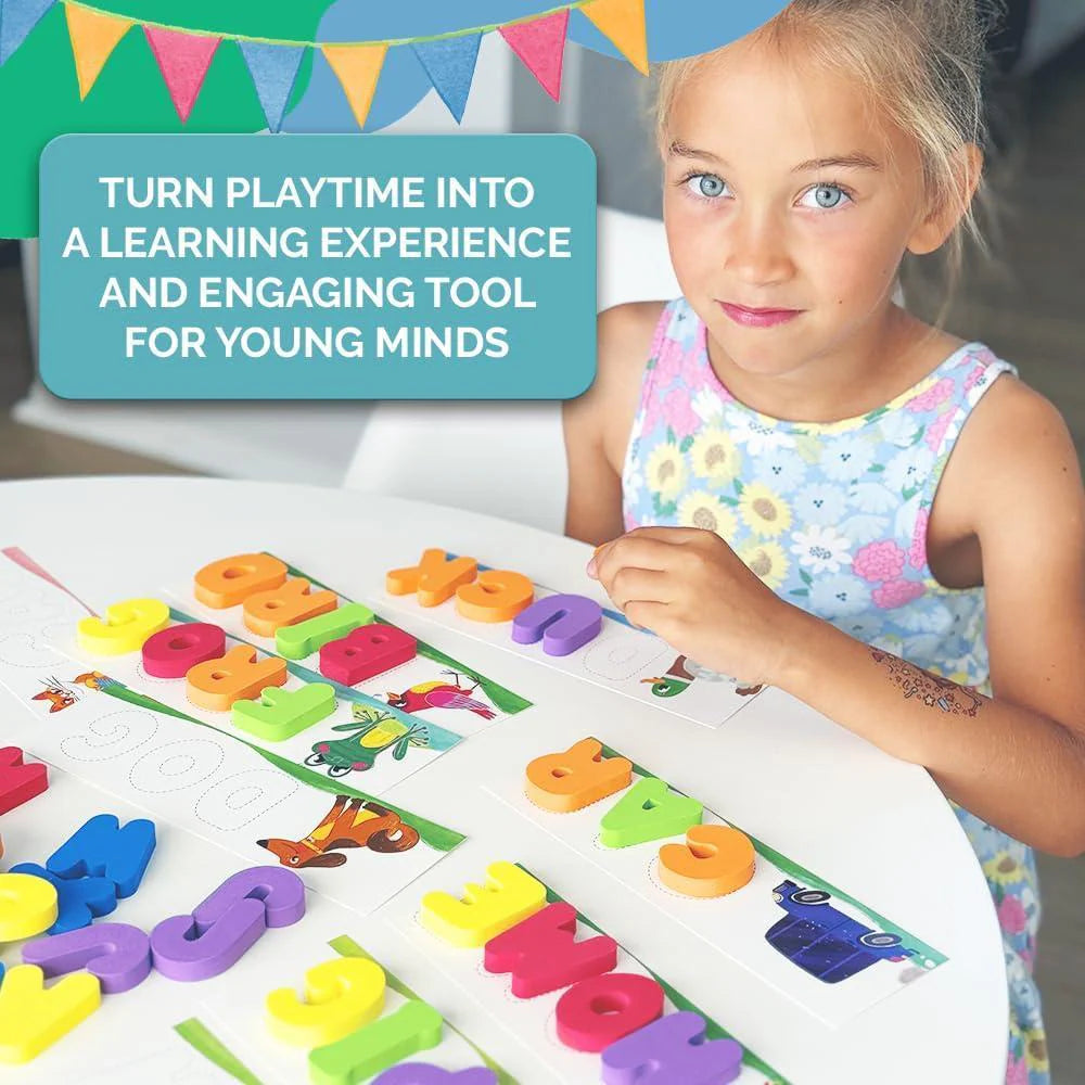 Interactive Alphabet Learning Tool: Letter Matching and Spelling Word Builder