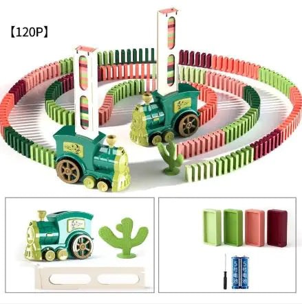 Auto Domino Builder Train Set for Kids