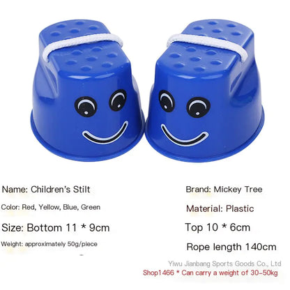 Colorful Kids Balance Bucket Stilts