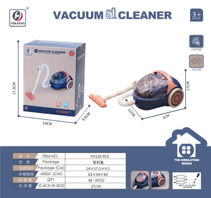 Mini Toy Vacuum Cleaner with Light & Sound – Kids Playset