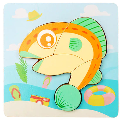 Kids' 3D Wooden Learning Puzzle