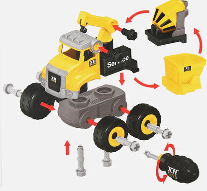Build & Play Construction Truck Toy for Kids