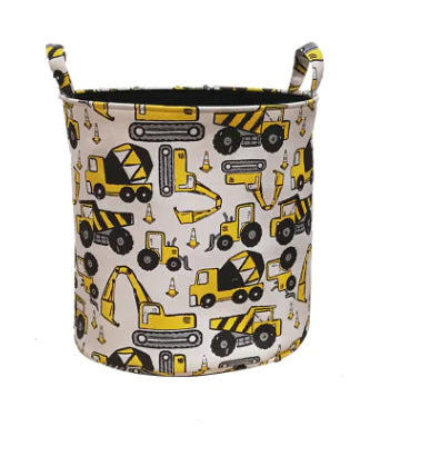 Canvas Children's Cartoon Storage Bucket