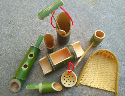 Bamboo Sand & Water Play Kit - 10 Piece